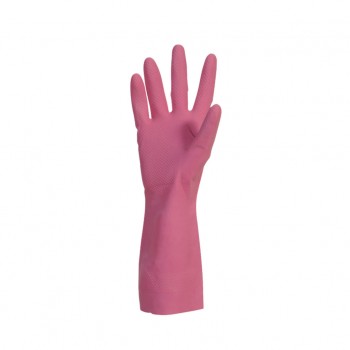 Gants de mnage Latex flock coton